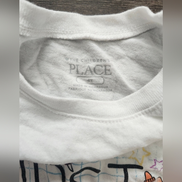 The Childrens Place T Shirt with Playful School Design - First Day Of Pre K - Picture 3 of 3